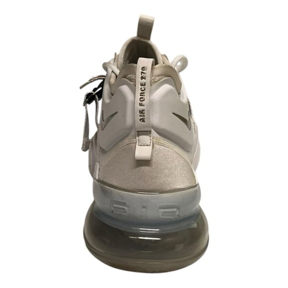 Nike Air Force 270 Men’s Sneakers White/ Metallic Silver AH6772 -100 Size 11 main image 12